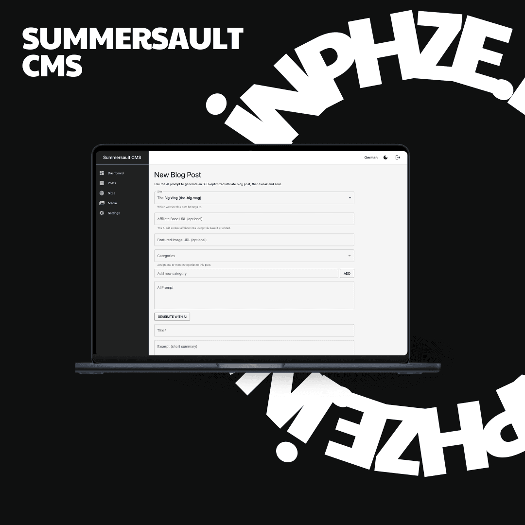 Summersault CMS (Ai Affiliate CMS)